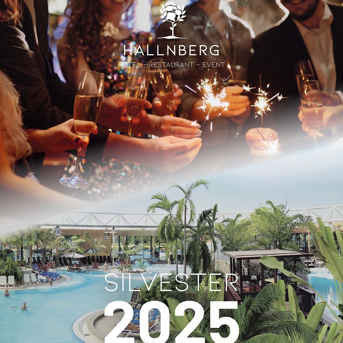 Silvester 2025 im Landhotel Hallnberg mit festlicher Feier und Entspannung in der Therme Erding